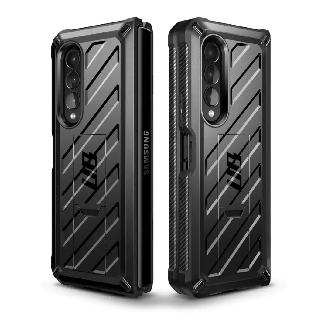 Supcase Unicorn Negro - Estuche 360° para Galaxy Z Fold 3 con Gancho para Cinturón