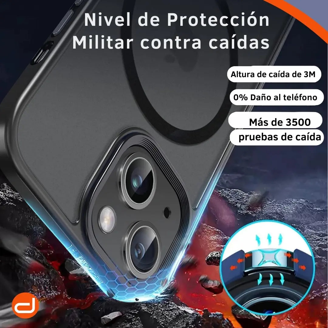 Case Benks MagClap™ Mist para iPhone 13 Magsafe Ahumado/Negro Mate