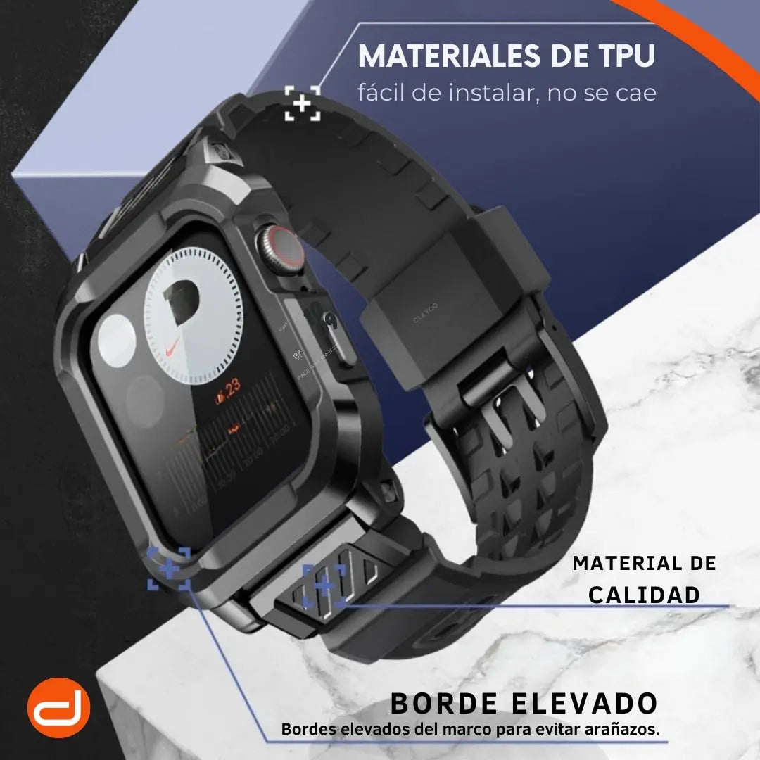 Case y Correa Clayco para Apple Watch 44mm