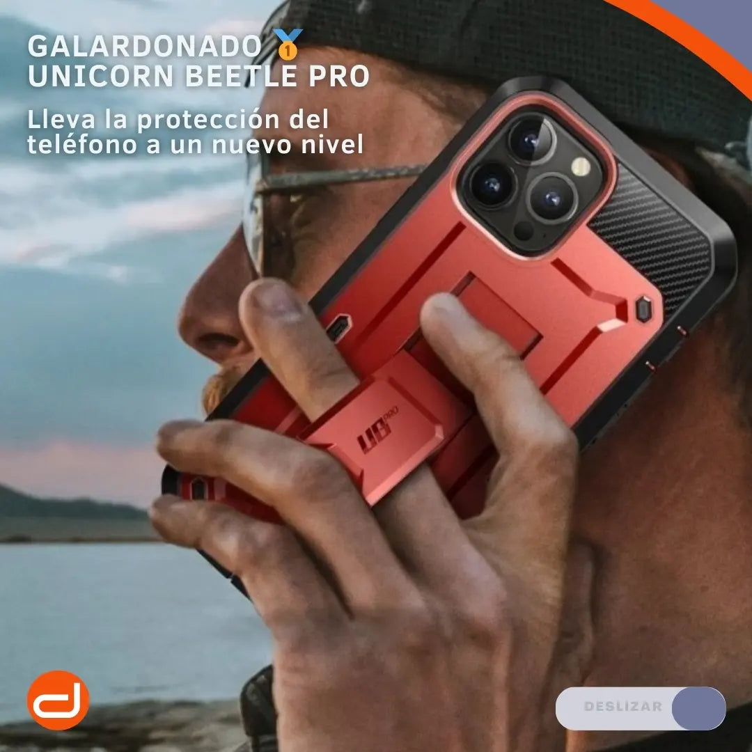 Case Para iPhone 13 Pro Max Funda Supcase Protector 360° Rojo
