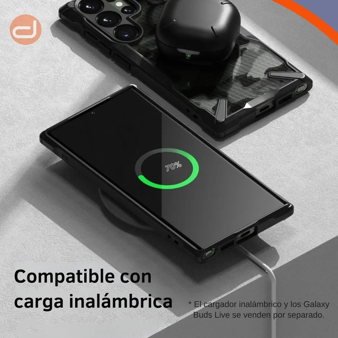 Case Ringke Fusion X para Galaxy S24 Ultra Funda Black