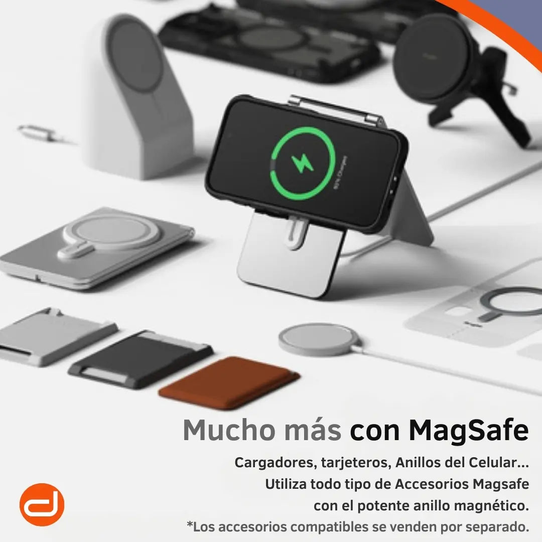 Case Ringke Fusion X Magsafe para Para iPhone 15 Pro Max Negro Semi-Transparente Mate