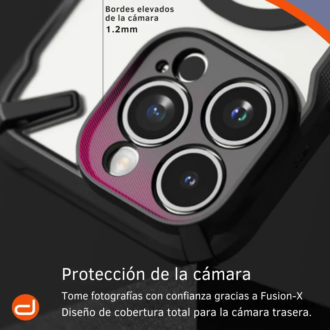 Case Ringke Fusion X Magsafe para Para iPhone 15 Pro Max Negro Semi-Transparente Mate
