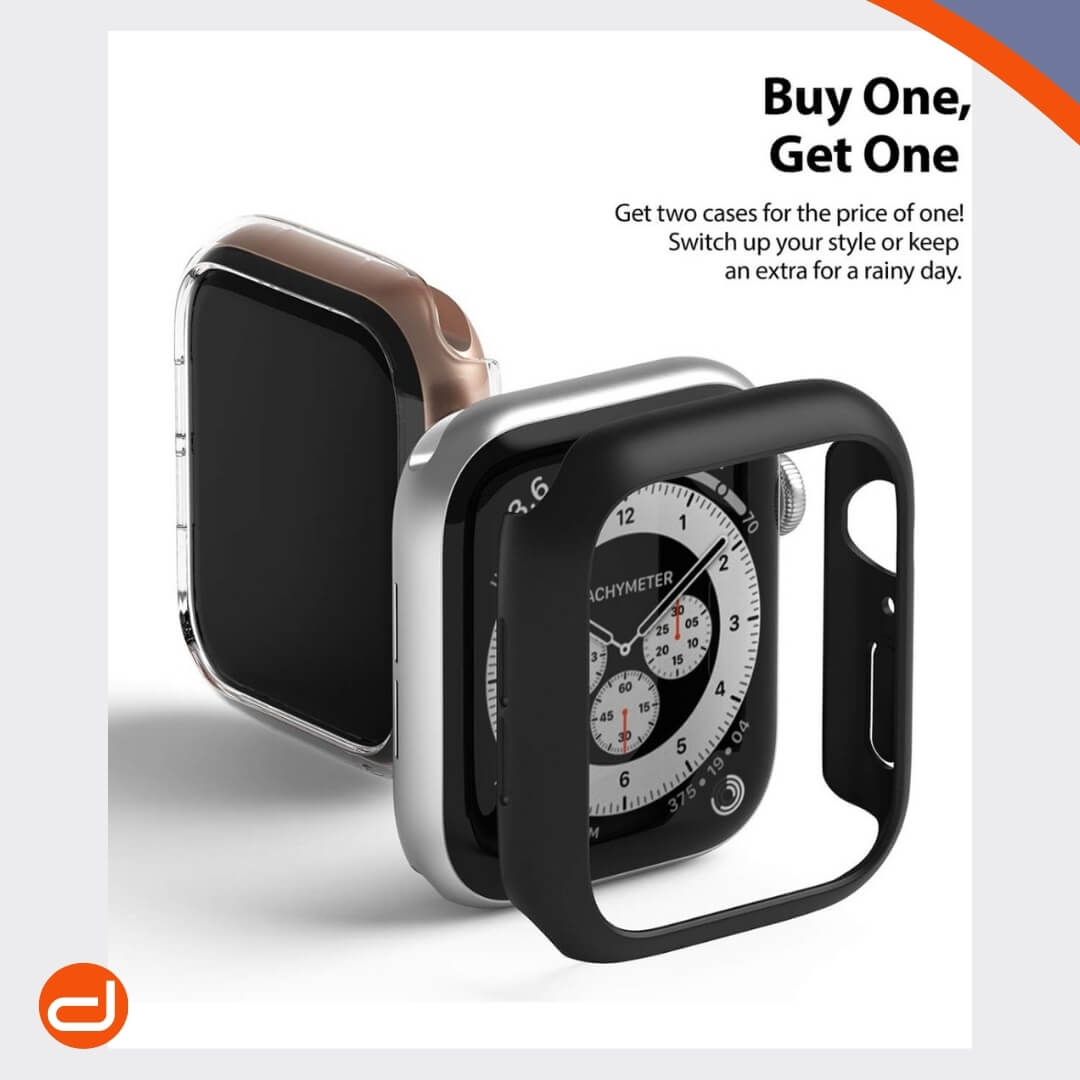 Case Ringke Slim 2-Pack para Apple Watch Series 4 / 5 / 6 / Se 1 / 2 de 44mm