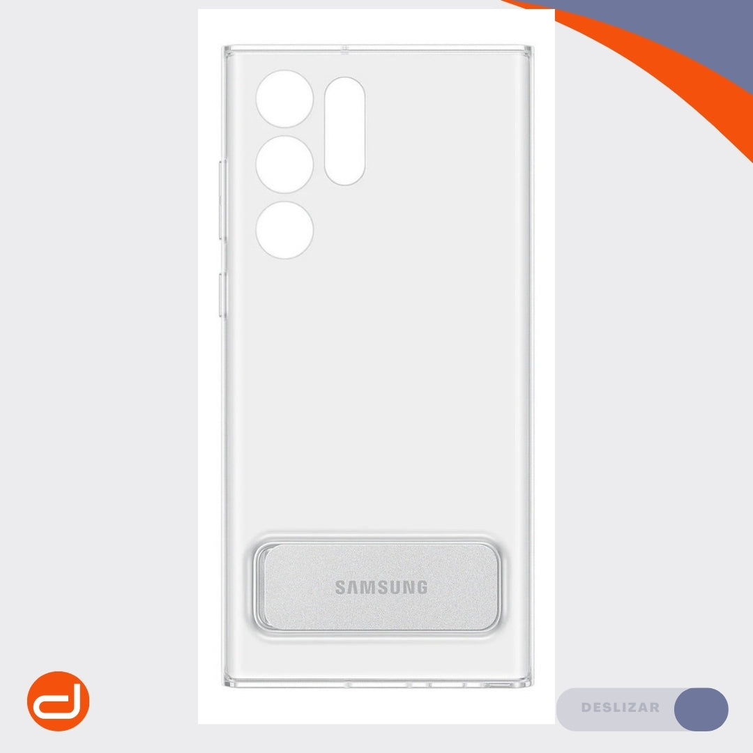 Cover Samsung Galaxy S22 Ultra Clear Standing - Estuche Trasero Transparente con Apoyo