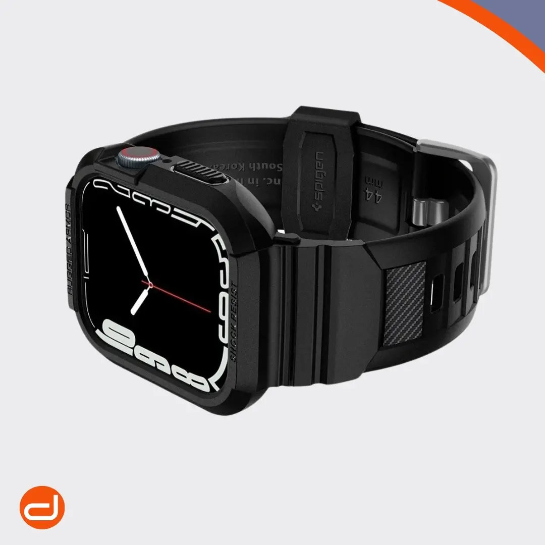 Case Spigen Rugged Armor Pro para Apple Watch 44mm y 45mm - Negro Mate