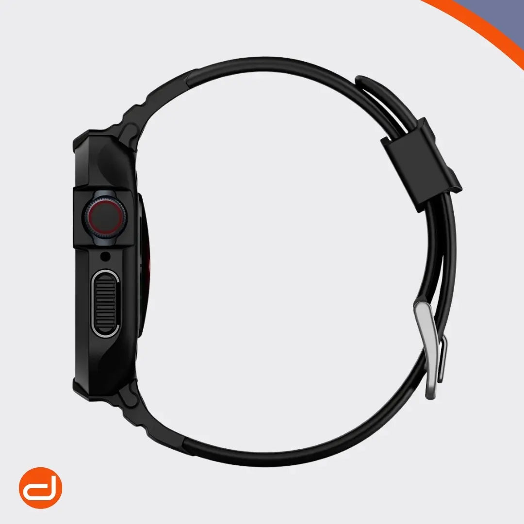 Case Spigen Rugged Armor Pro para Apple Watch 44mm y 45mm - Negro Mate