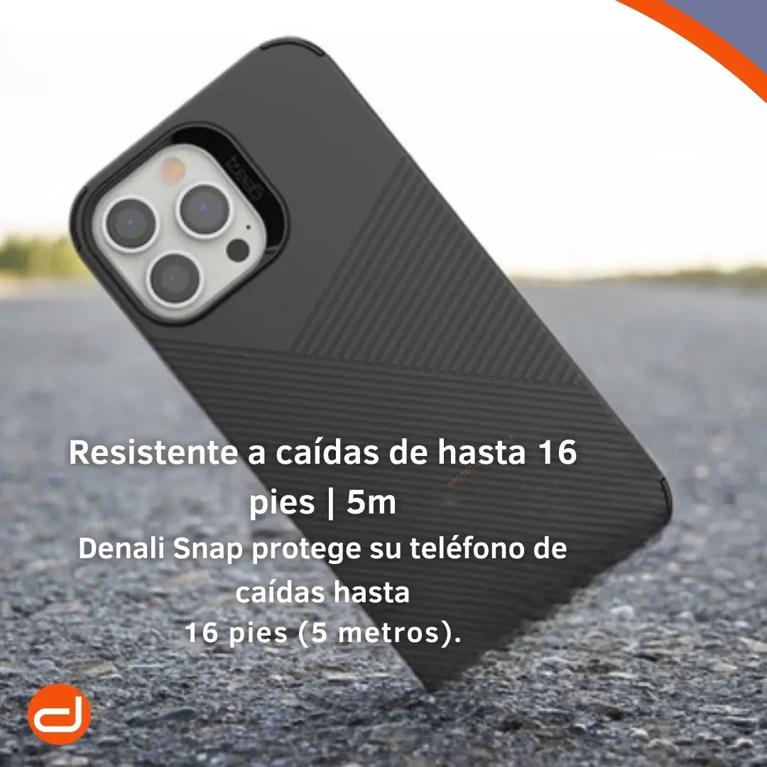 Case para iPhone 13 Pro Max Magsafe Funda Gear4 Denali Snap en Negro Mate