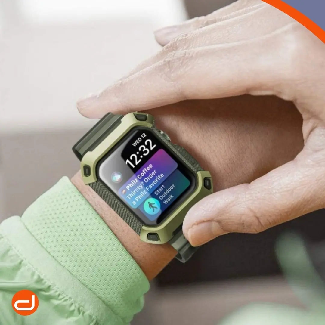 Case y Correa Supcase UB Pro para Apple Watch 4 5 6 SE 1/2 44mm - Verde