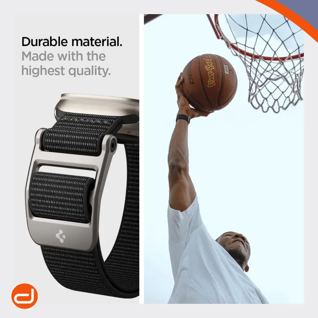 Correa De Nylon Spigen Dura Pro para Apple Watch SE 1|2 44mm - Negro