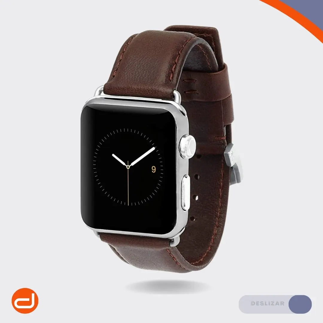 Correa de Cuero para Apple Watch Case Mate en color Café