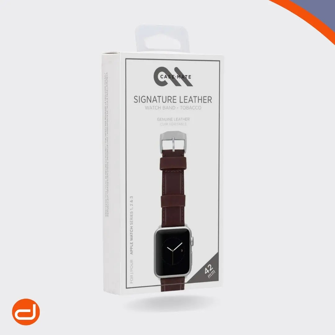 Correa de Cuero para Apple Watch Case Mate en color Café