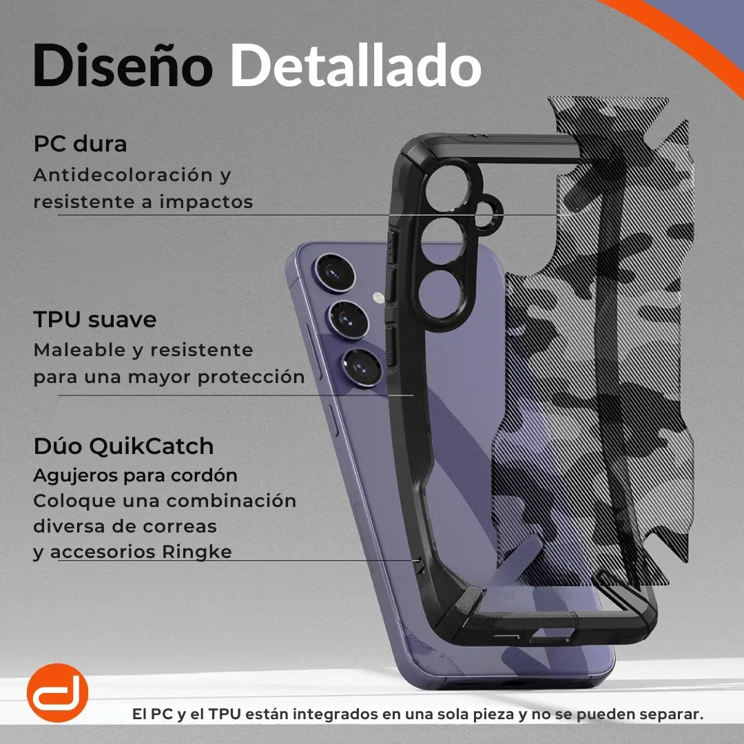 Case Ringke Fusion X Camo Black para Galaxy S24