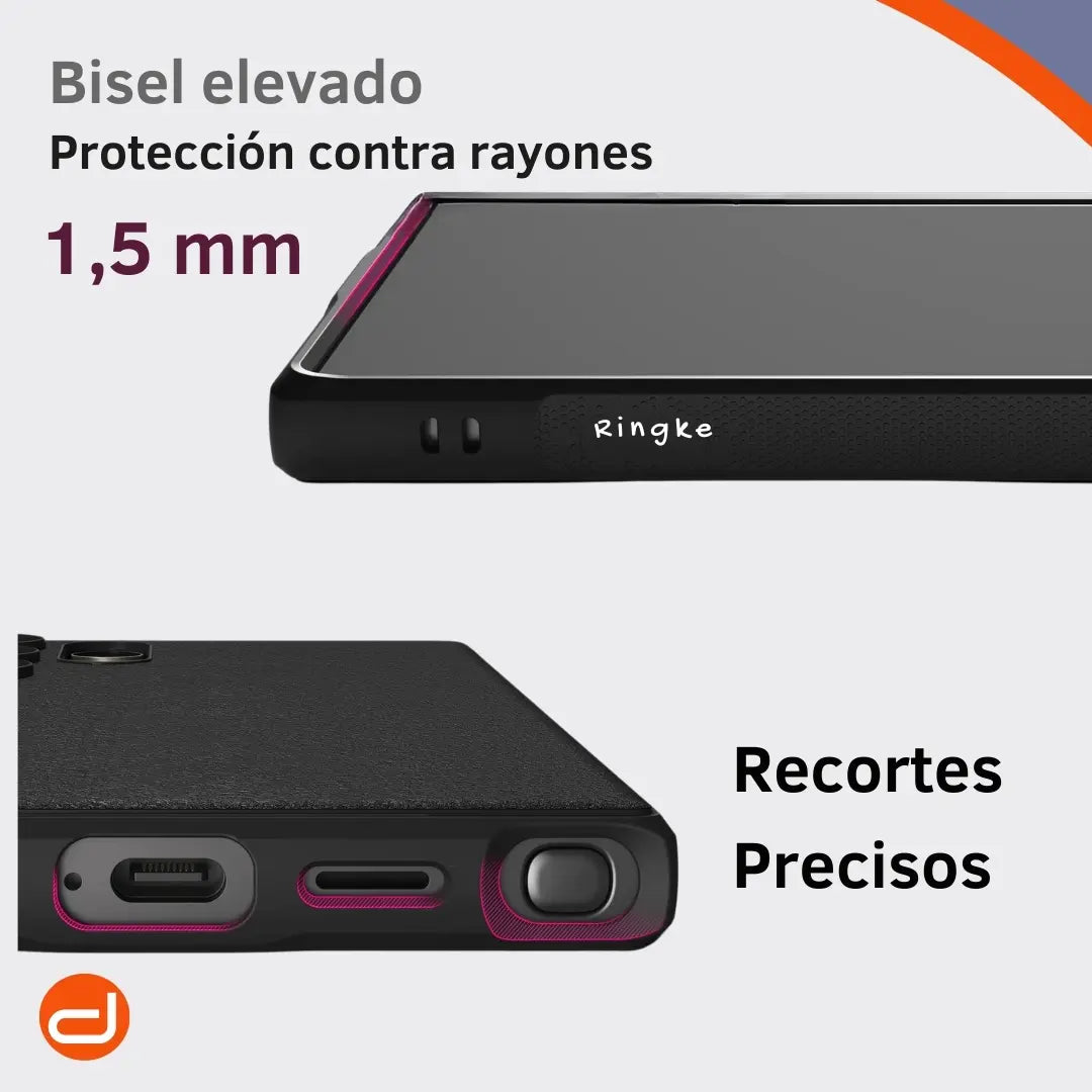 Case Ringke Onyx para Galaxy S24 Ultra en Negro