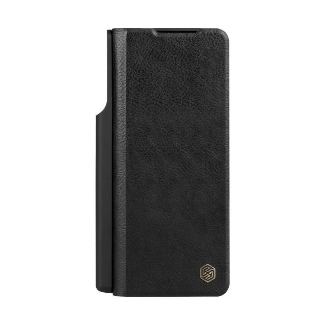 Funda de Cuero Nillkin Qin para Galaxy Z Fold 3 con Portalápiz Desmontable