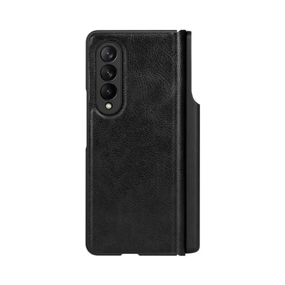 Funda de Cuero Nillkin Qin para Galaxy Z Fold 3 con Portalápiz Desmontable