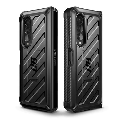 Supcase Unicorn Negro - Estuche 360° para Galaxy Z Fold 3 con Gancho para Cinturón