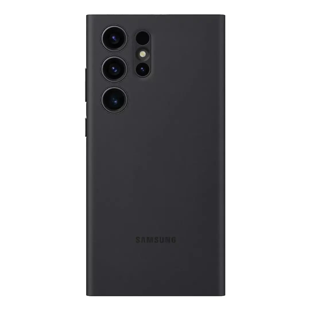 Case Flip Cover Samsung Smart View para Galaxy S23 Ultra Original en Negro.