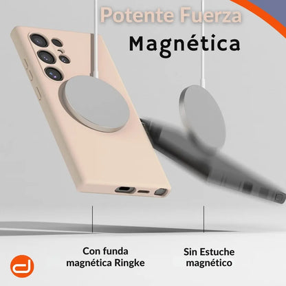 Case Ringke Silicone Magsafe para Galaxy S24 Ultra - Pink Sand