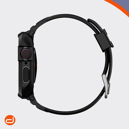 Case Spigen Rugged Armor Pro para Apple Watch 44mm y 45mm  - Negro Mate