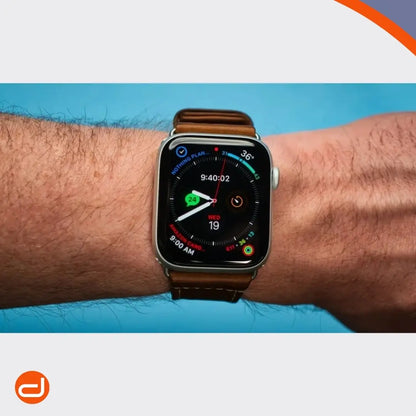 Correa de Cuero para Apple Watch Platinum en Marrón Papaya