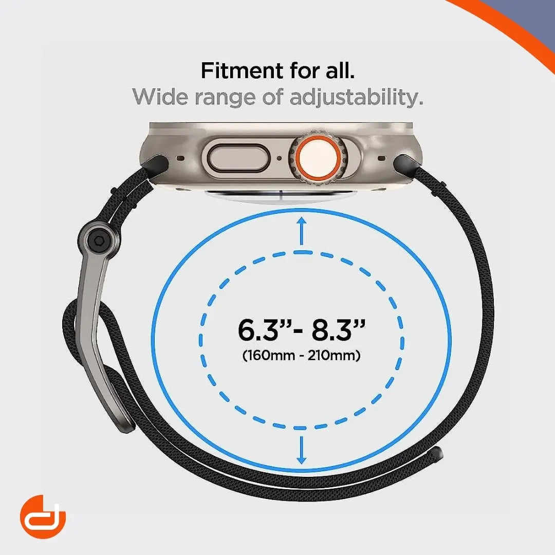 Correa De Nylon Spigen Dura Pro para Apple Watch SE 1|2 44mm - Negro