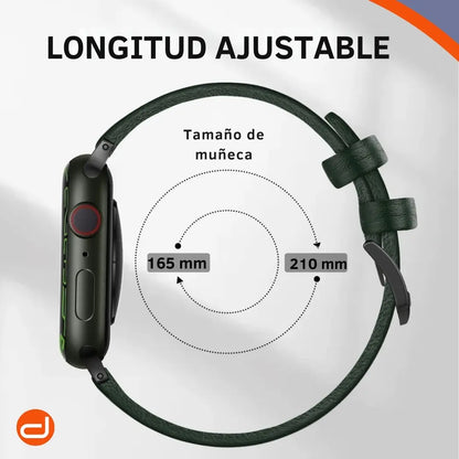 Correa de Cuero para Apple Watch Edimens  - Cuero Genuino Italiano en Verde