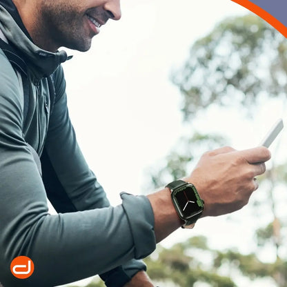 Correa de Cuero para Apple Watch Edimens  - Cuero Genuino Italiano en Verde