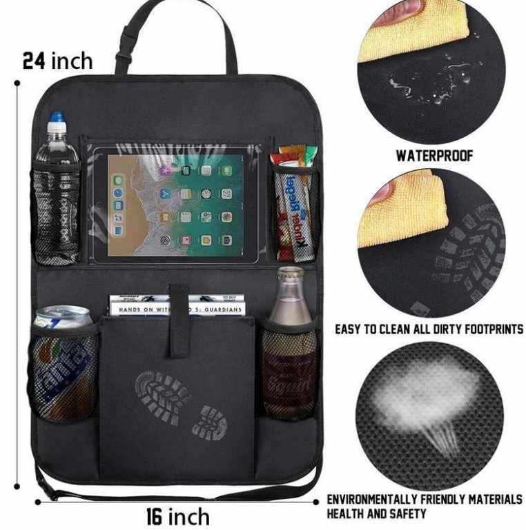 Funda organizadora para auto – Organizador de asiento resistente y práctico