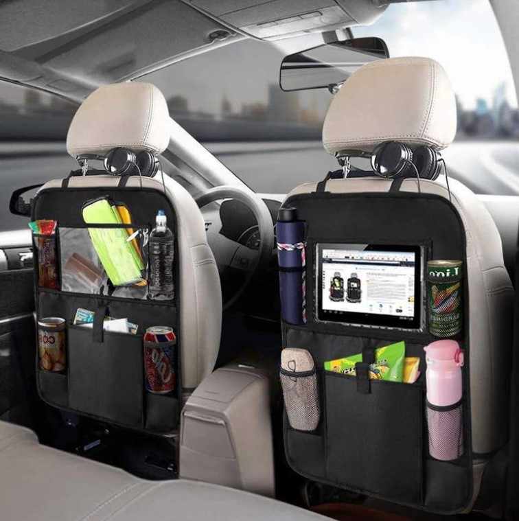 Funda organizadora para auto – Organizador de asiento resistente y práctico