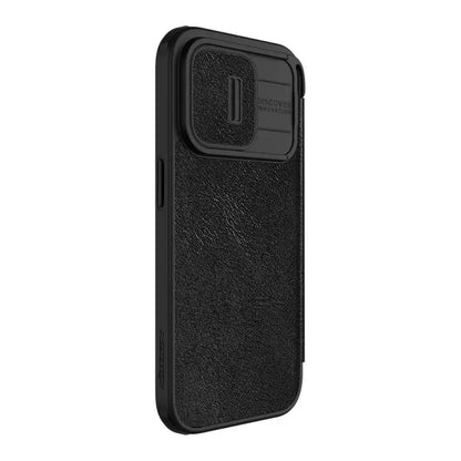 Nillkin Qin Pro Negro para iPhone 15 Pro Max 6.7 - Flip Cover con Tarjetero