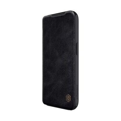 Nillkin Qin Pro Negro para iPhone 15 Pro Max 6.7 - Flip Cover con Tarjetero