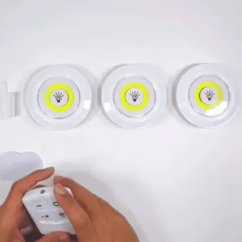 LumiSet Pro – Set de 3 Luces LED con Control Remoto | Iluminación Inteligente y Portátil para tu Hogar