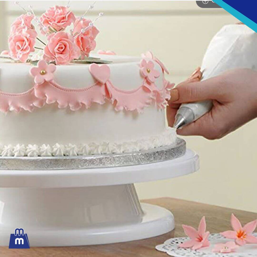 Soporte Giratorio para Tortas de 28 cm - Plataforma Giratoria para Decorar Pasteles